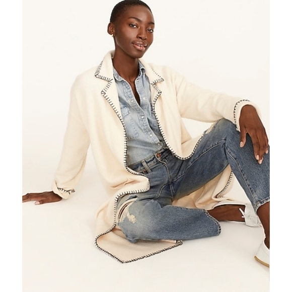 16. NWOT J.Crew Long sweater-coat - Picture 2 of 7